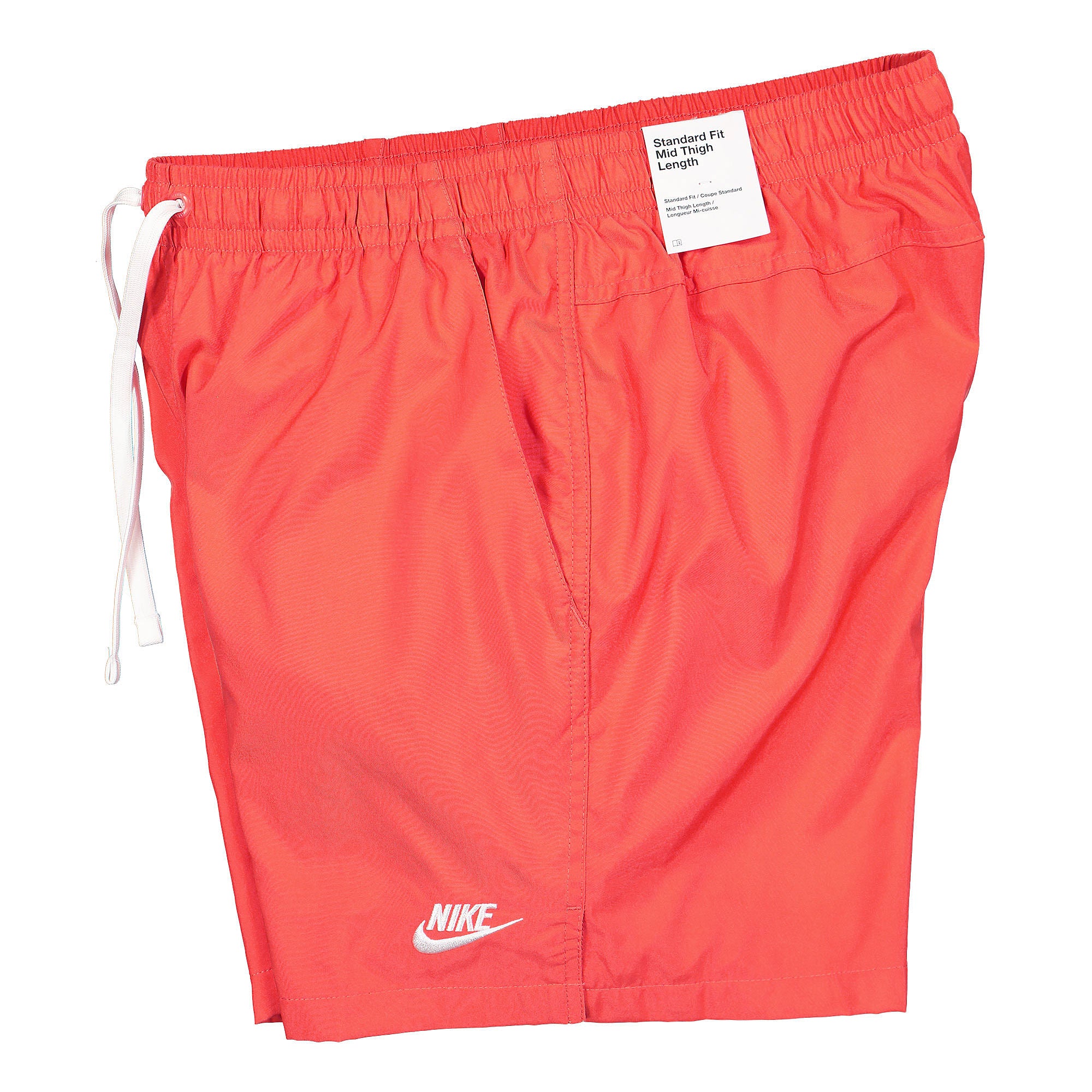 Nike NSW Woven Flow Shorts Magic Ember / White Shorts Close-up | Overkill