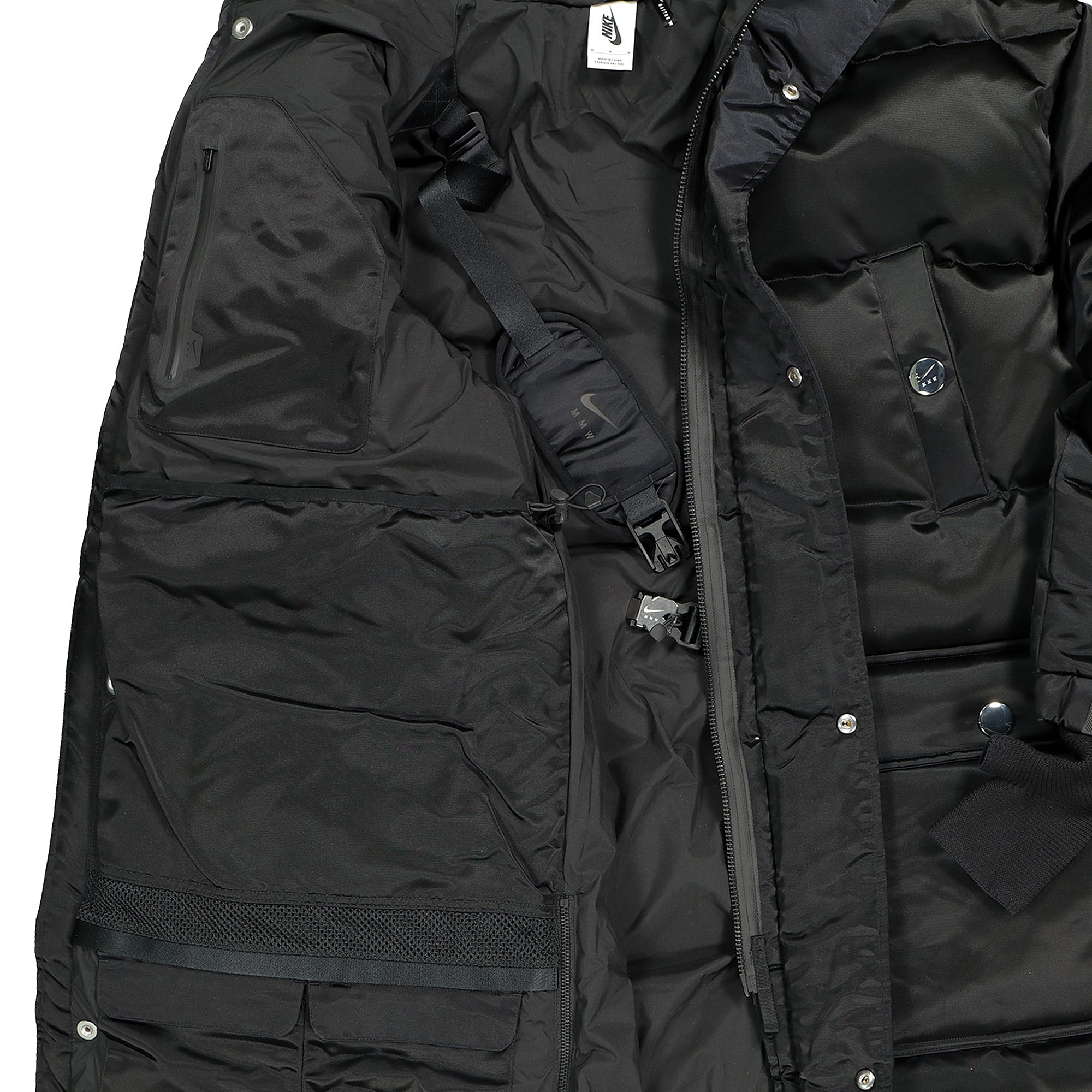 Nike Matthew M Williams x Nike NRG Fe Down Fill Jacket Black Jackets Close-up | Overkill