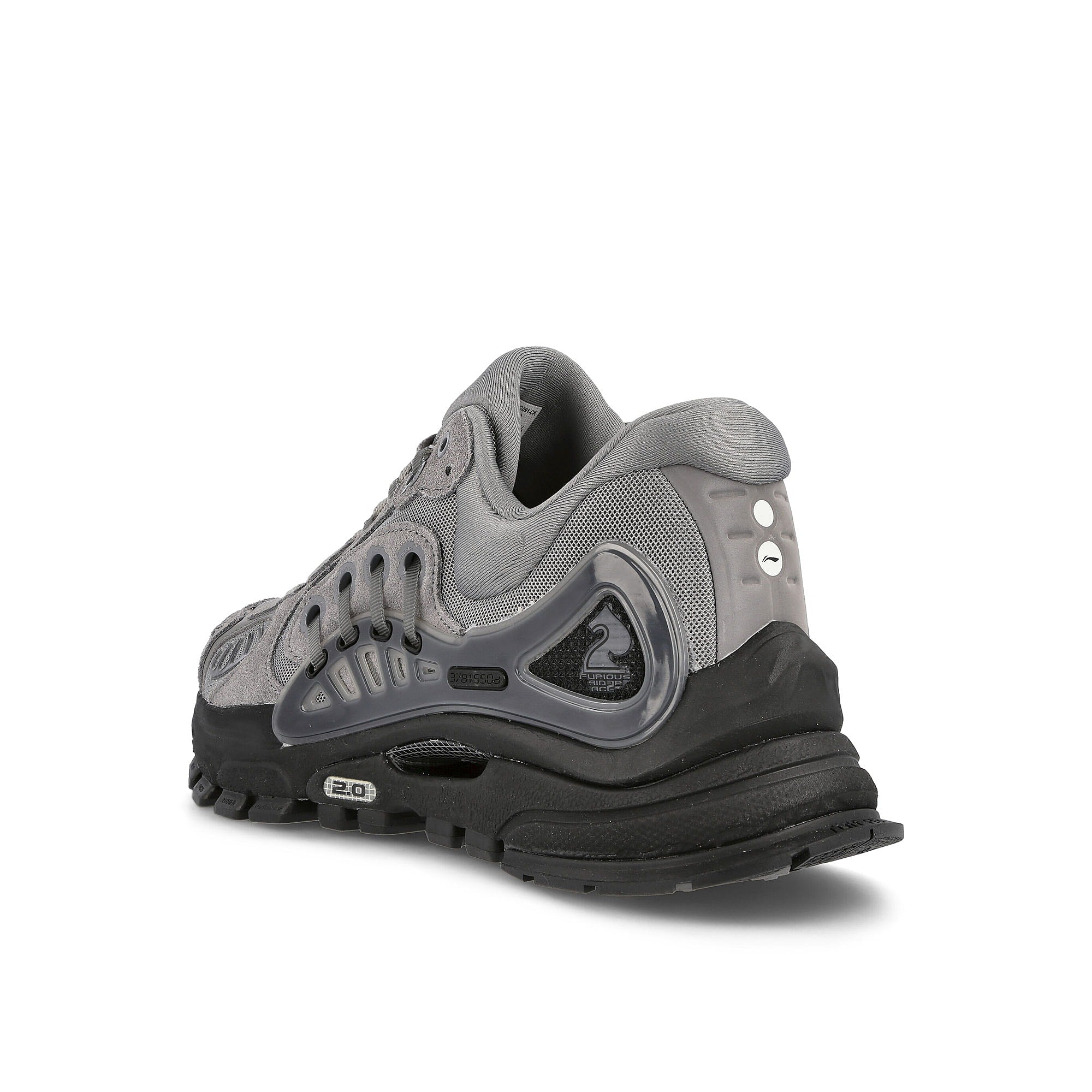 Li-Ning Sorayama x Li-Ning Furious Rider Ace 2 Grey Sneakers Material | Overkill