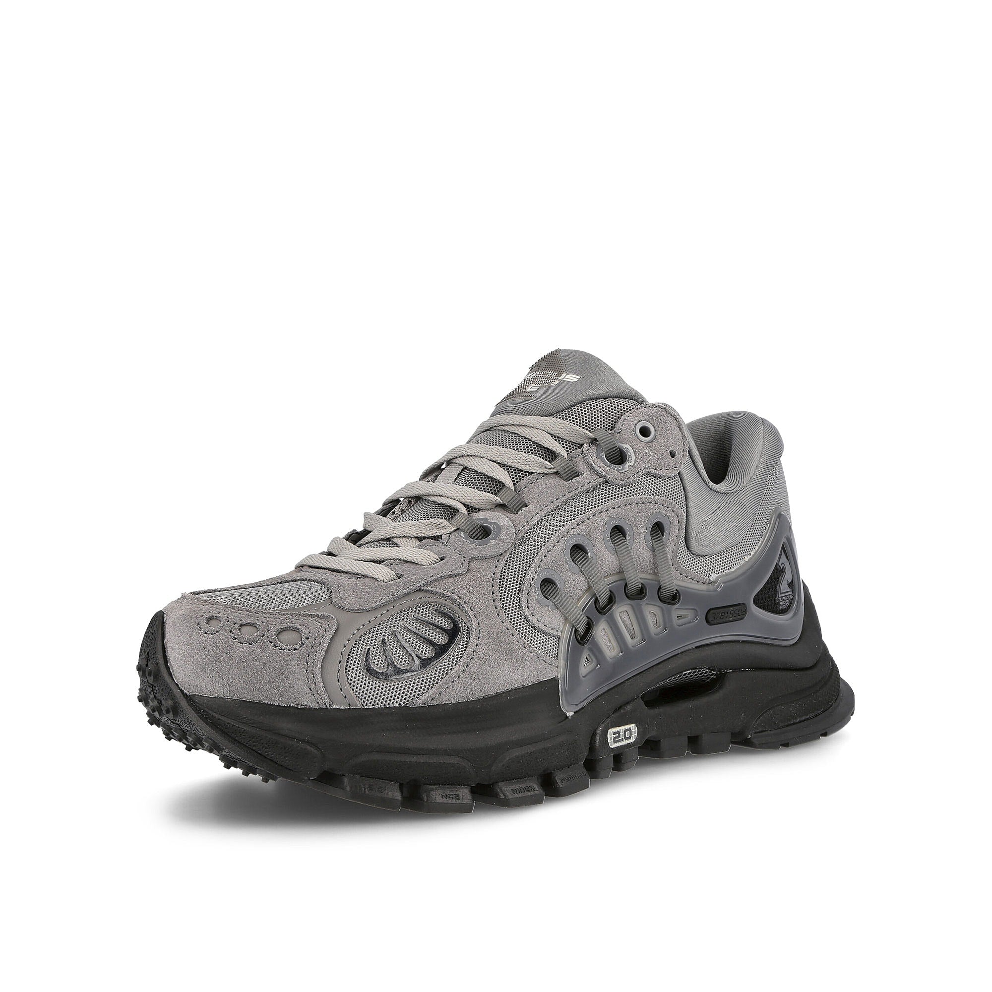 Li-Ning Sorayama x Li-Ning Furious Rider Ace 2 Grey Sneakers Close Up | Overkill