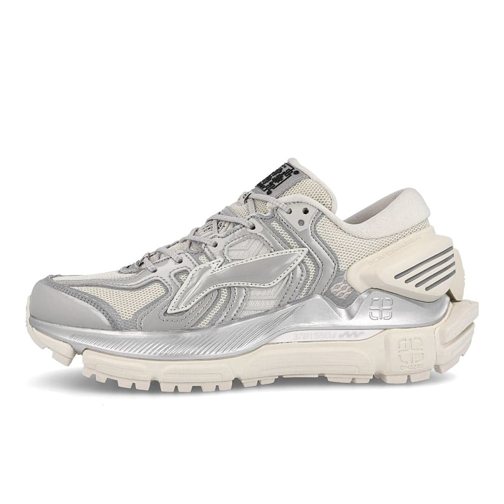 Li-Ning sun chaser Pearl White-Silver Gray Sneakers ARZQ003-LK | Overkill