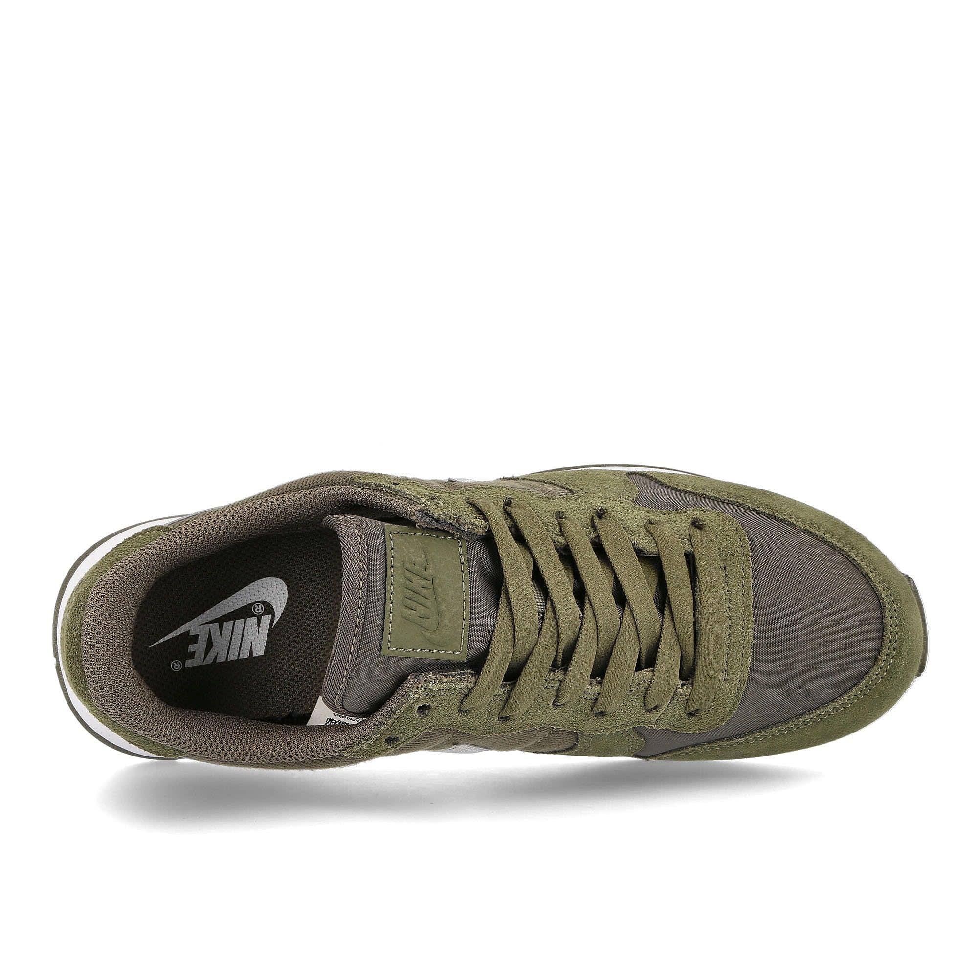 Nike wmns internationalist Medium Olive-Medium Olive - White Sneakers Detailfoto | Overkill