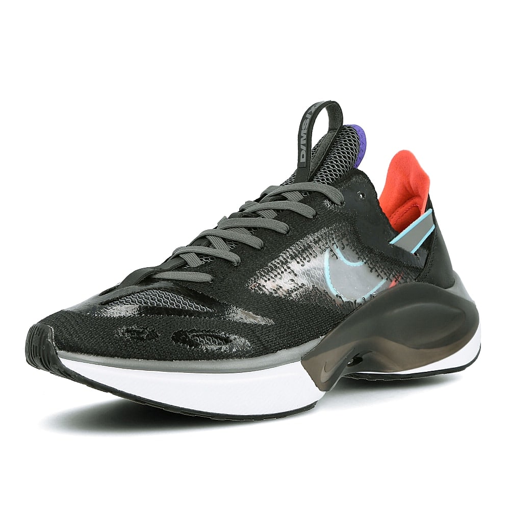 Nike n110 d/ms/x Black-Dark Grey - Red Orbit - Rush Violet Sneakers Close Up | Overkill