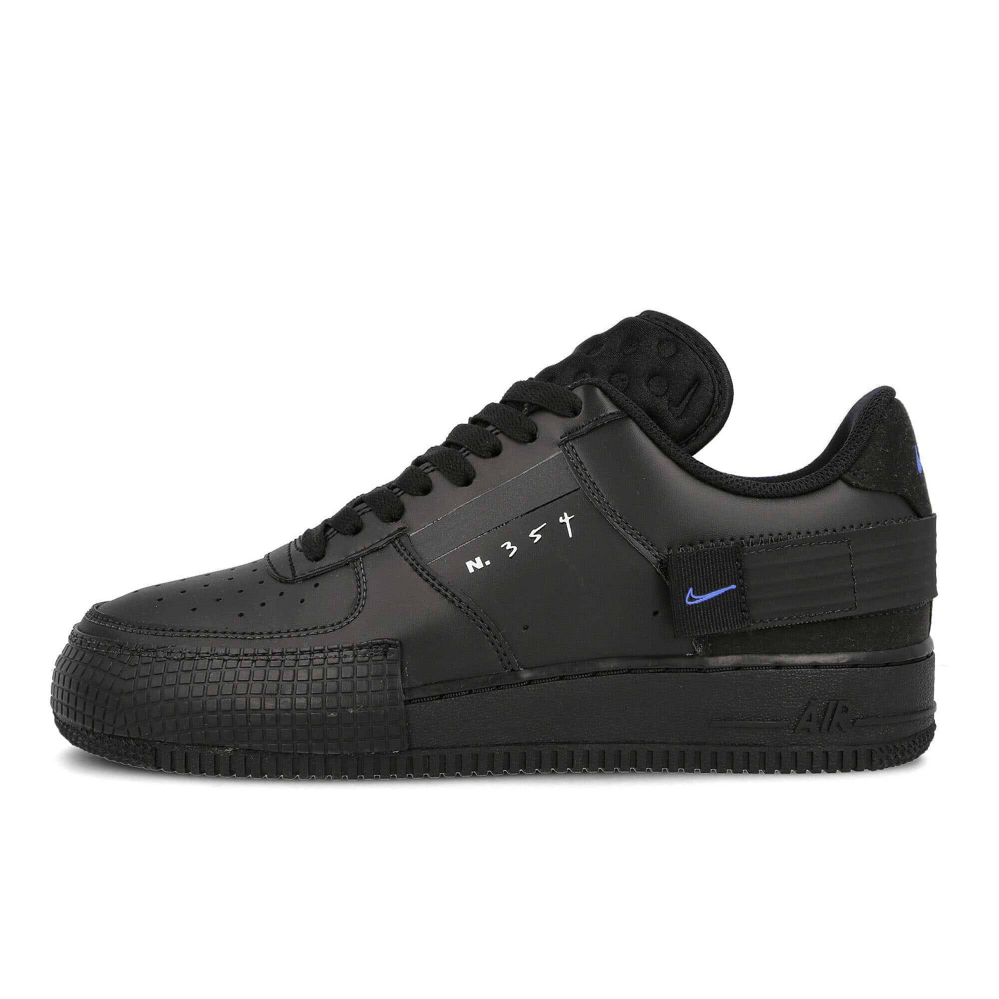 Nike air force 1 type Black / Photo Blue - Platinum Tint AT7859 001 | Overkill