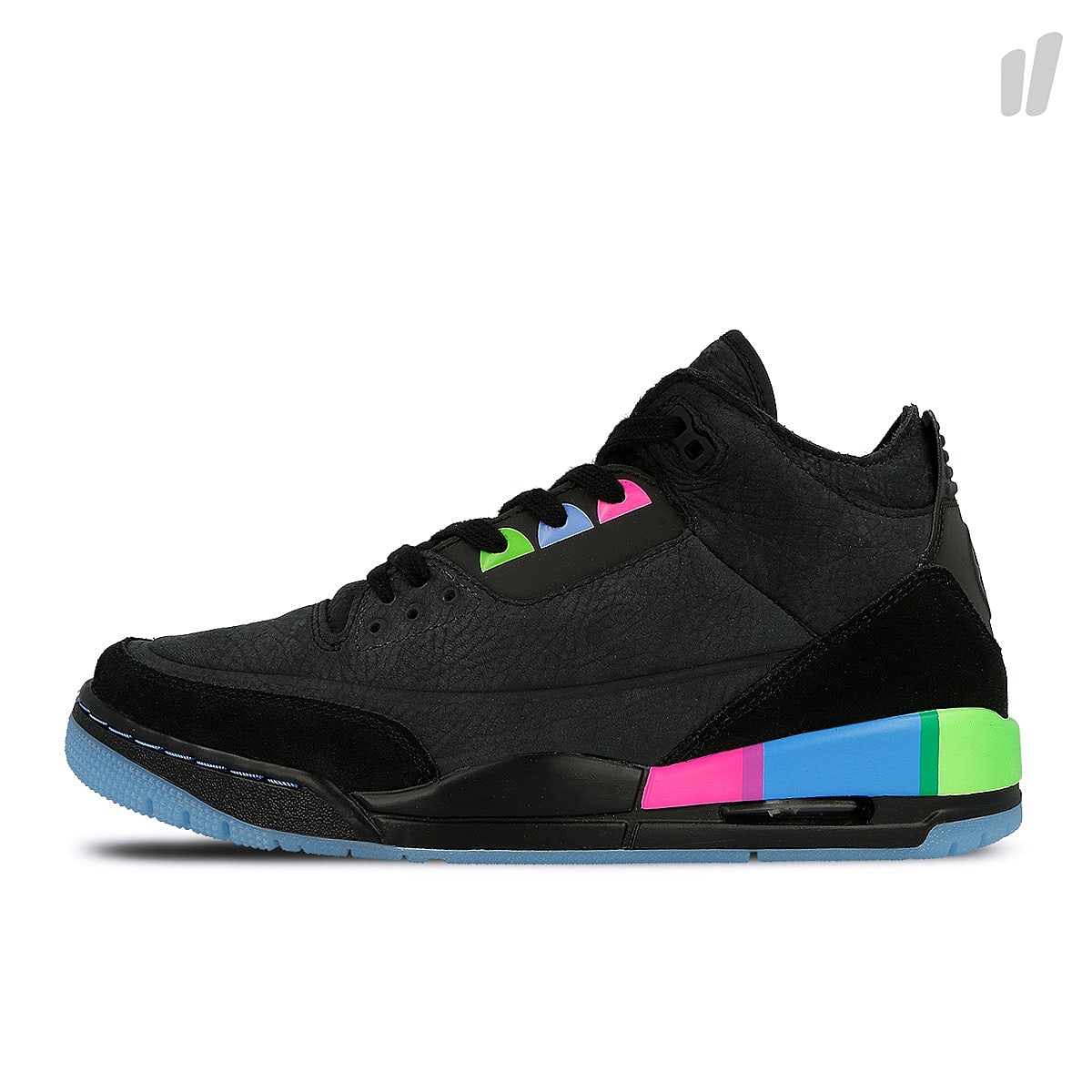 Jordan Air Jordan 3 Retro SE Q54 Black / Black - Electric Green - Infrared 23 Sneakers AT9195 001 | Overkill