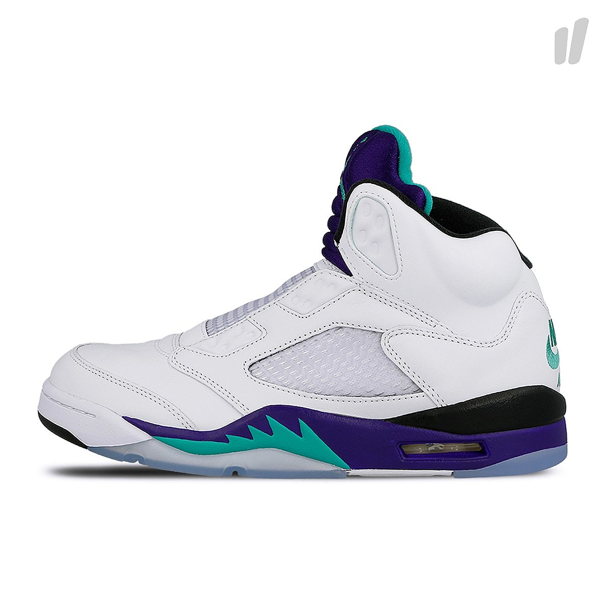 Jordan Air Jordan 5 Retro NRG White / New Emerald - Grape Ice - Black High Top Sneakers AV3919 135 | Overkill