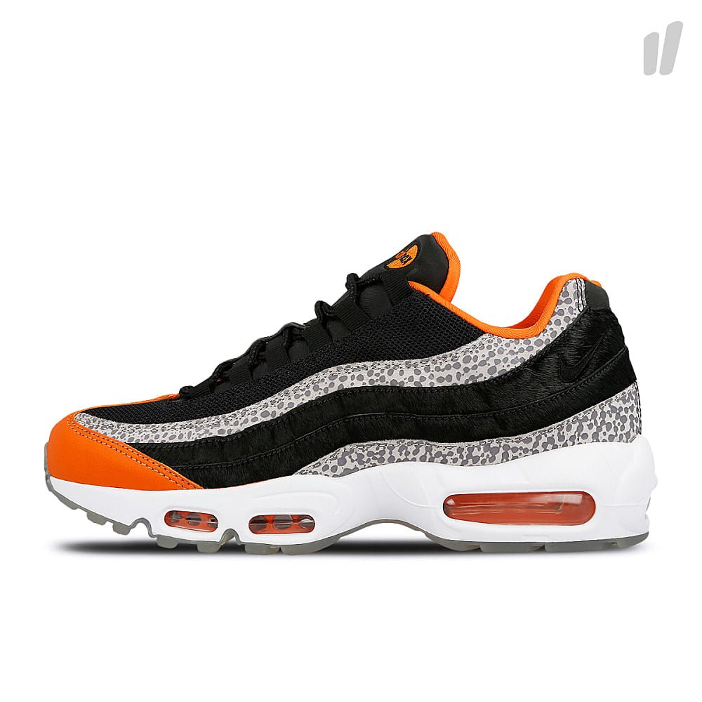 Nike air max 95 Black-Black - Granite - Safety Orange Low Top Sneakers AV7014 002 | Overkill