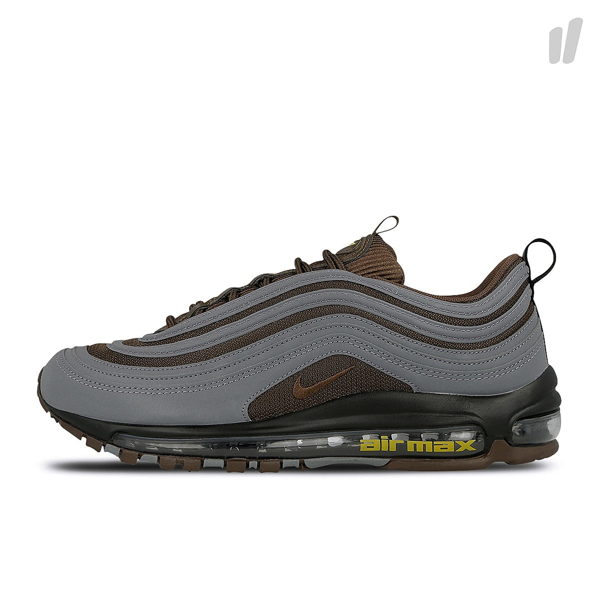 Nike air max 97 premium Cool Grey / Baroque Brown - University Gold Sneakers AV7025 001 | Overkill