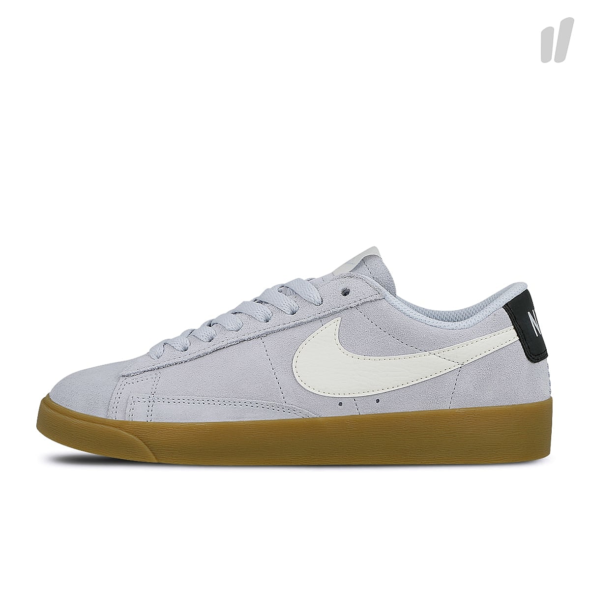 Nike wmns blazer low suede Half Blue / Sail - Oil Grey - Gum Light Brown Low Top Sneakers AV9373 400 | Overkill