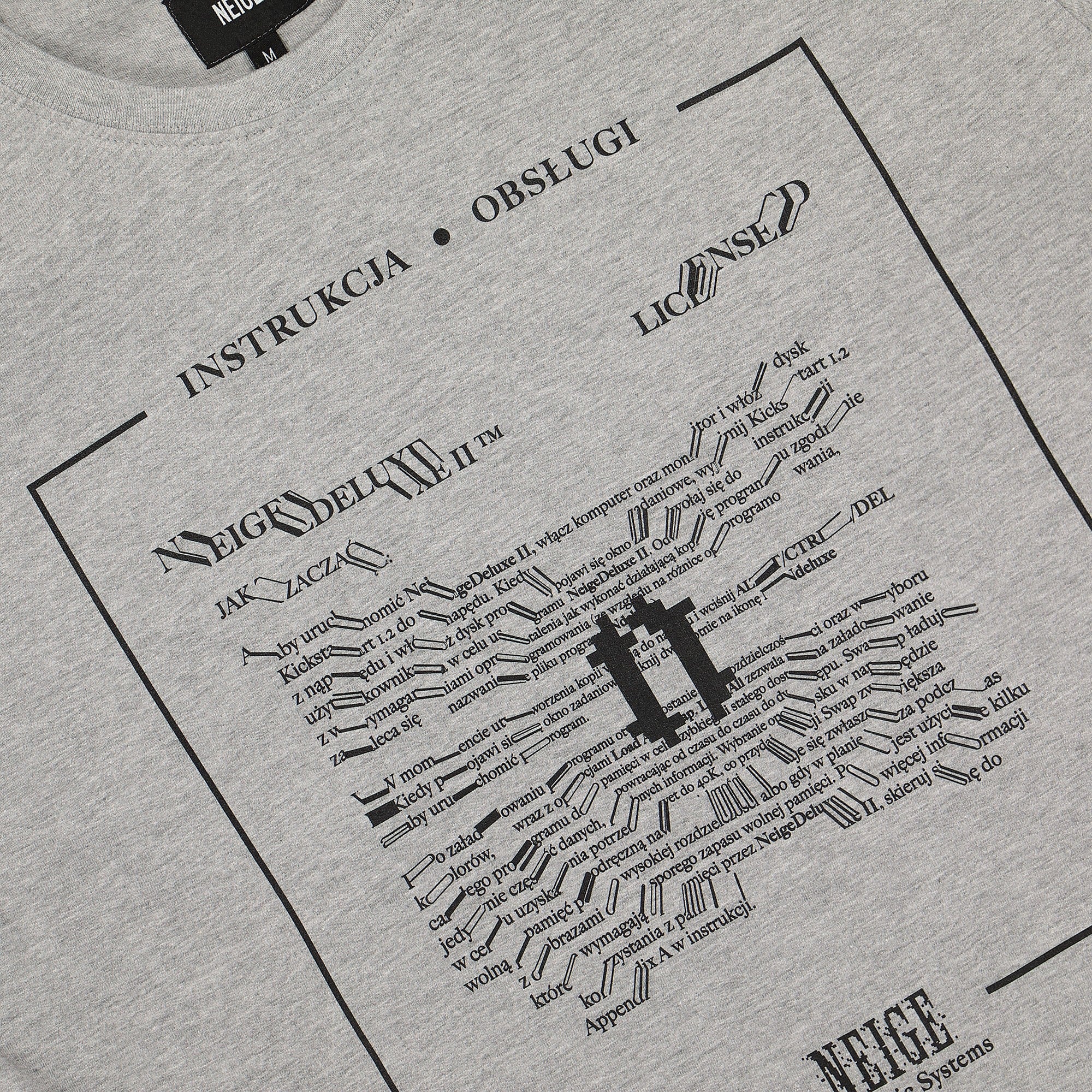 Neige io tee Grey T-Shirts Close-up | Overkill