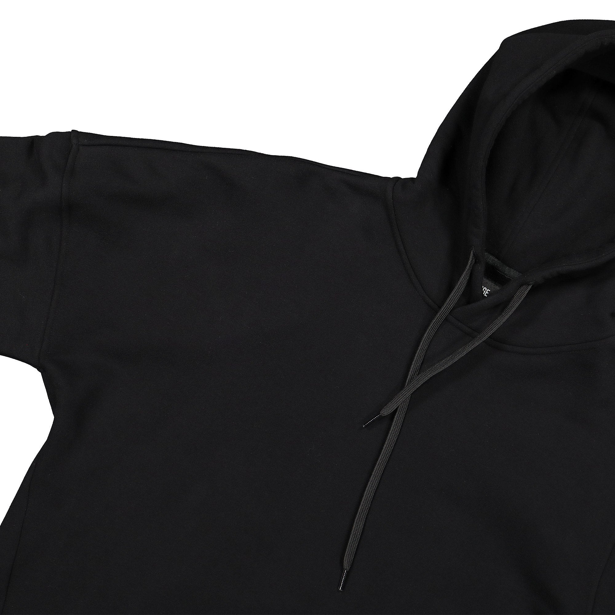 Neige asymmetric hoodie Black Hoodies Detailfoto | Overkill