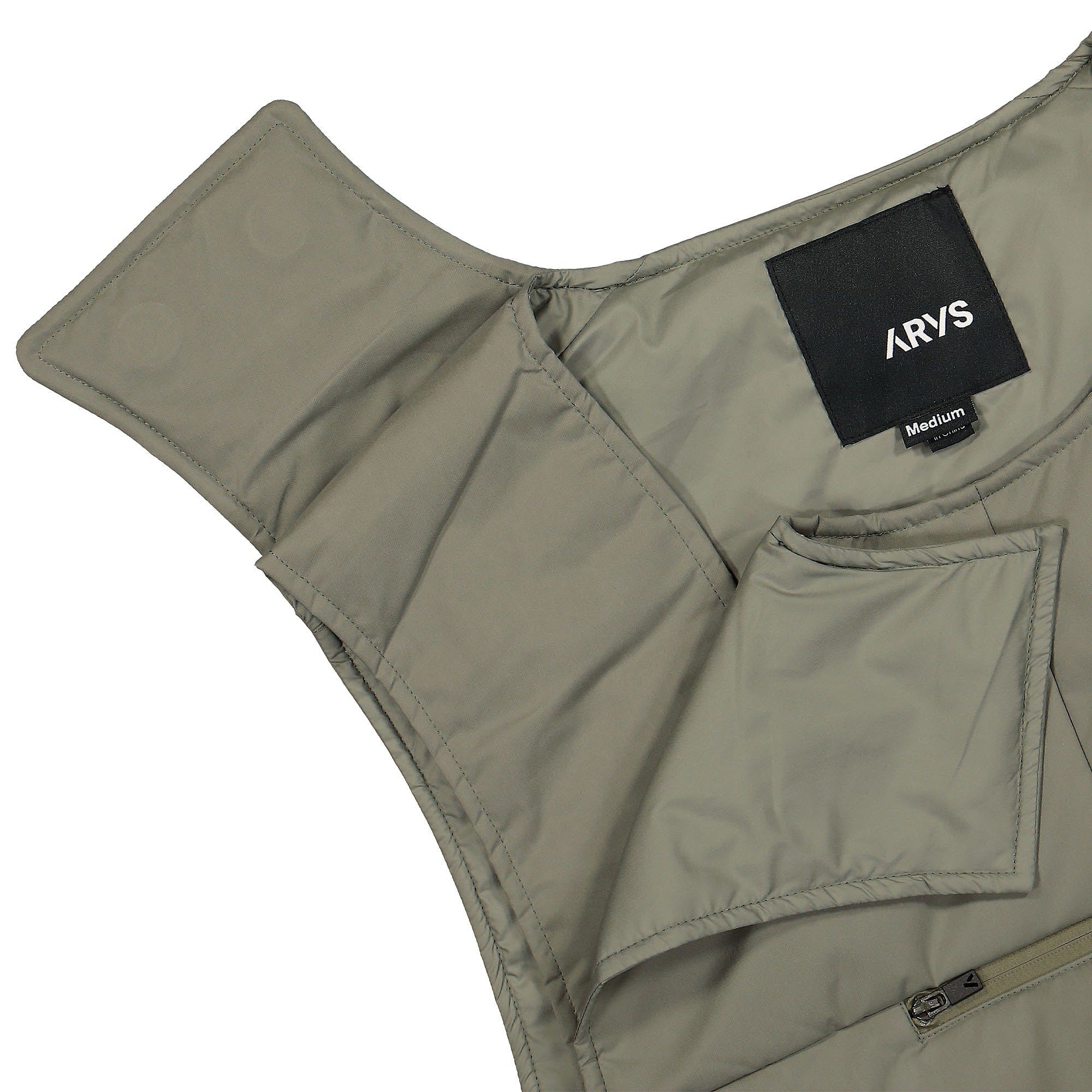 ARYS Pro Padded Vest Greygreen Vests Close-up | Overkill