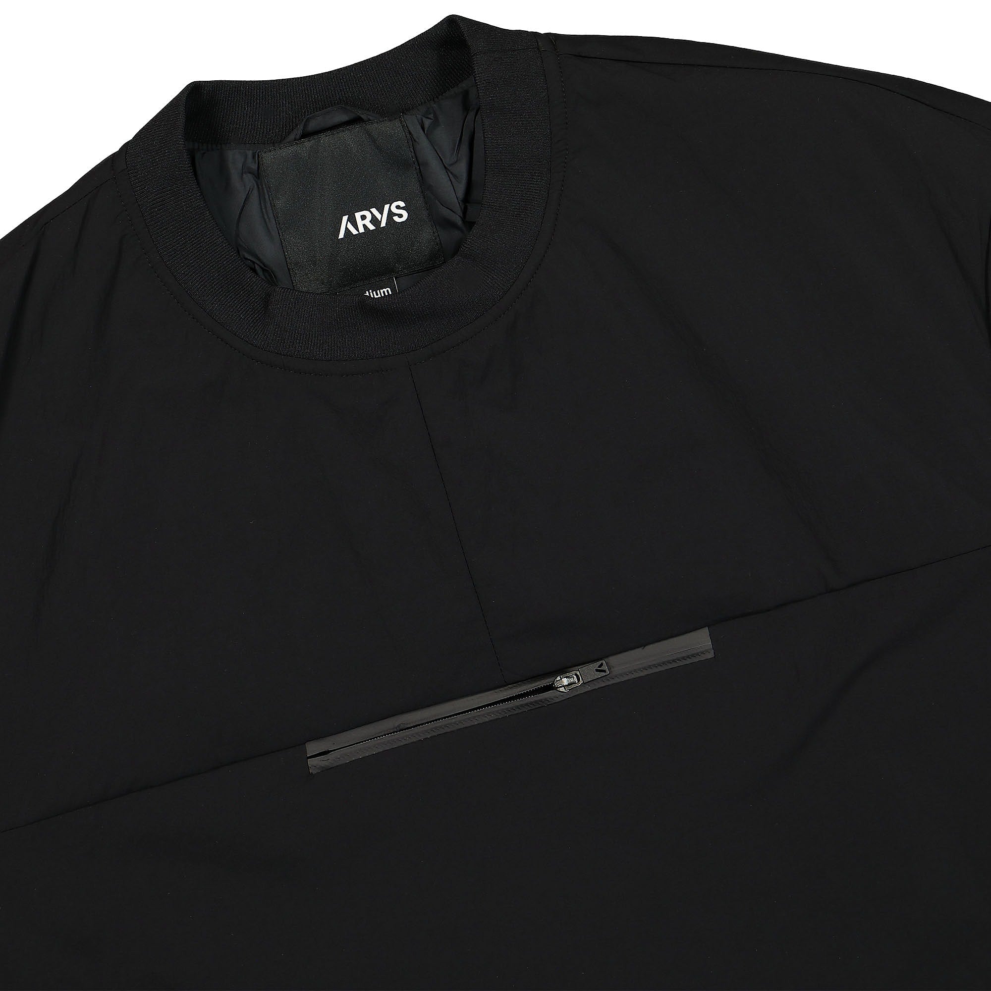 ARYS Padded Pullover Black Sweatshirts Close-up | Overkill