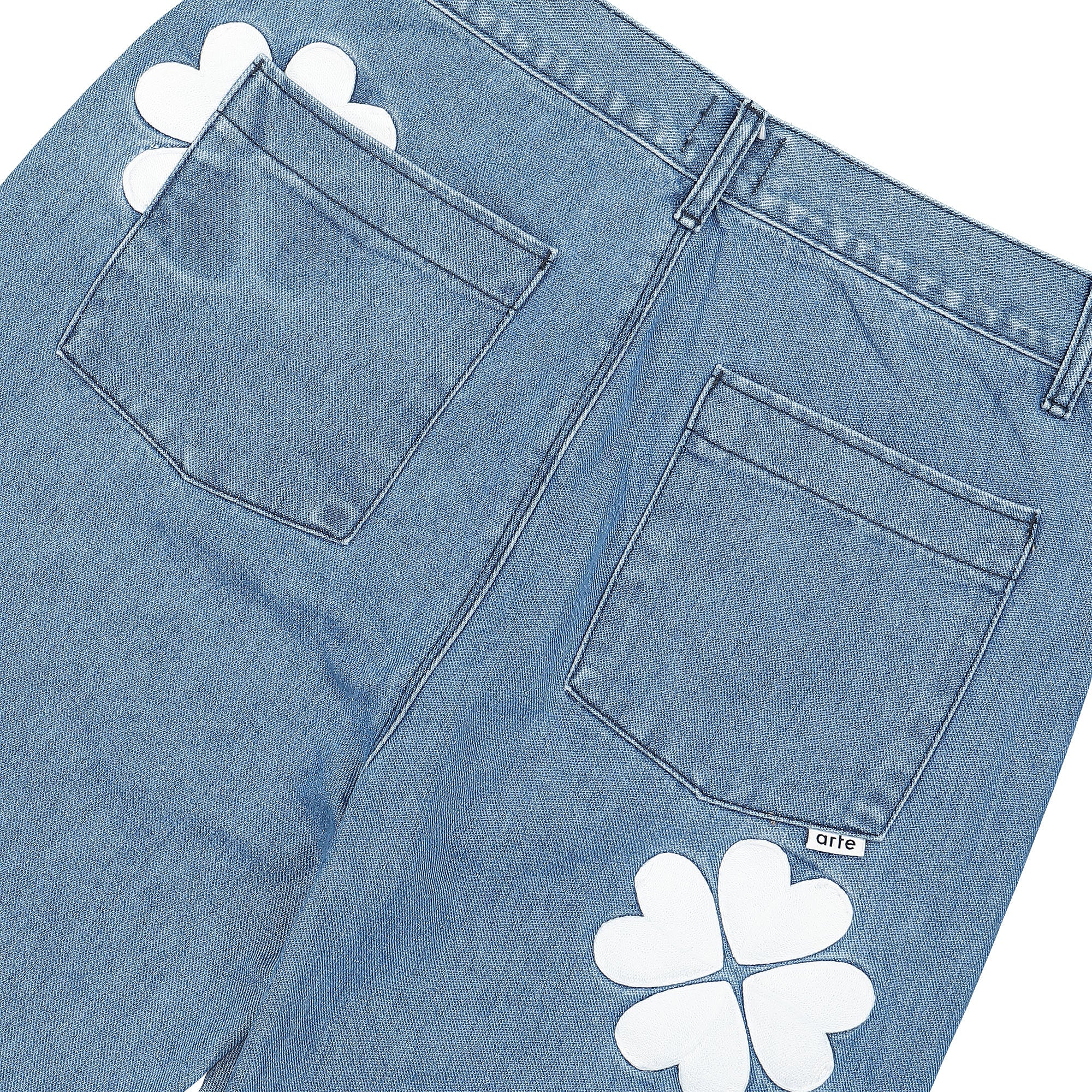 Arte Antwerp Parker Trevo Pant Beach Blue Sweat & Track Pants Detail view 1 | Overkill