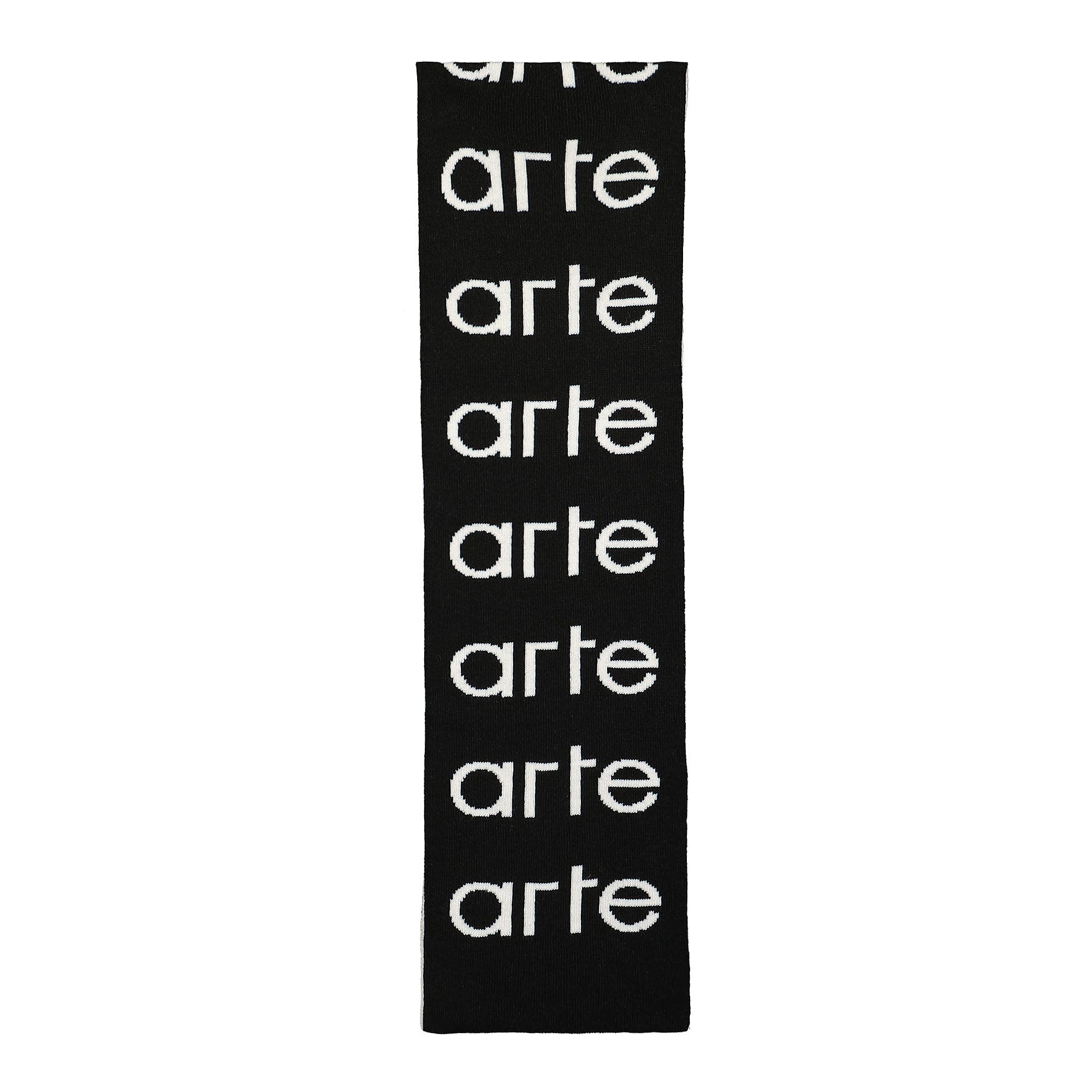 Arte Antwerp Alex Allover Scarf White / Black Scarves Material | Overkill