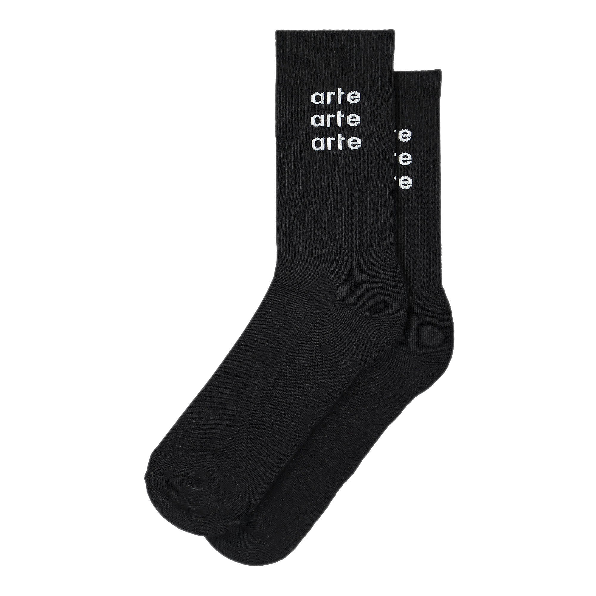 Arte Antwerp Paly Triple Logo Socks Black Socks AW22-177SK | Overkill