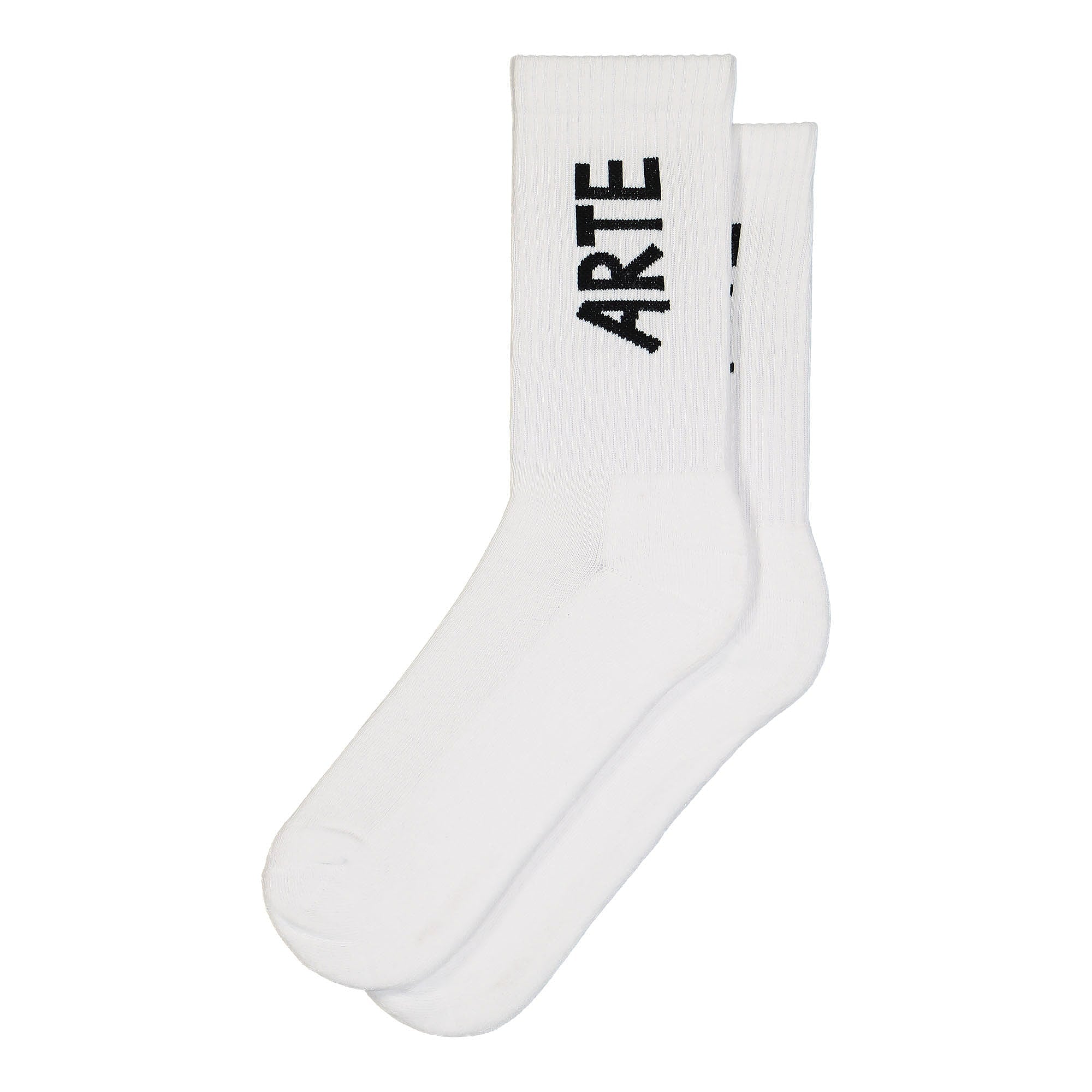 Arte Antwerp Paly Logo Vertical Socks White Socks AW22-201SK | Overkill