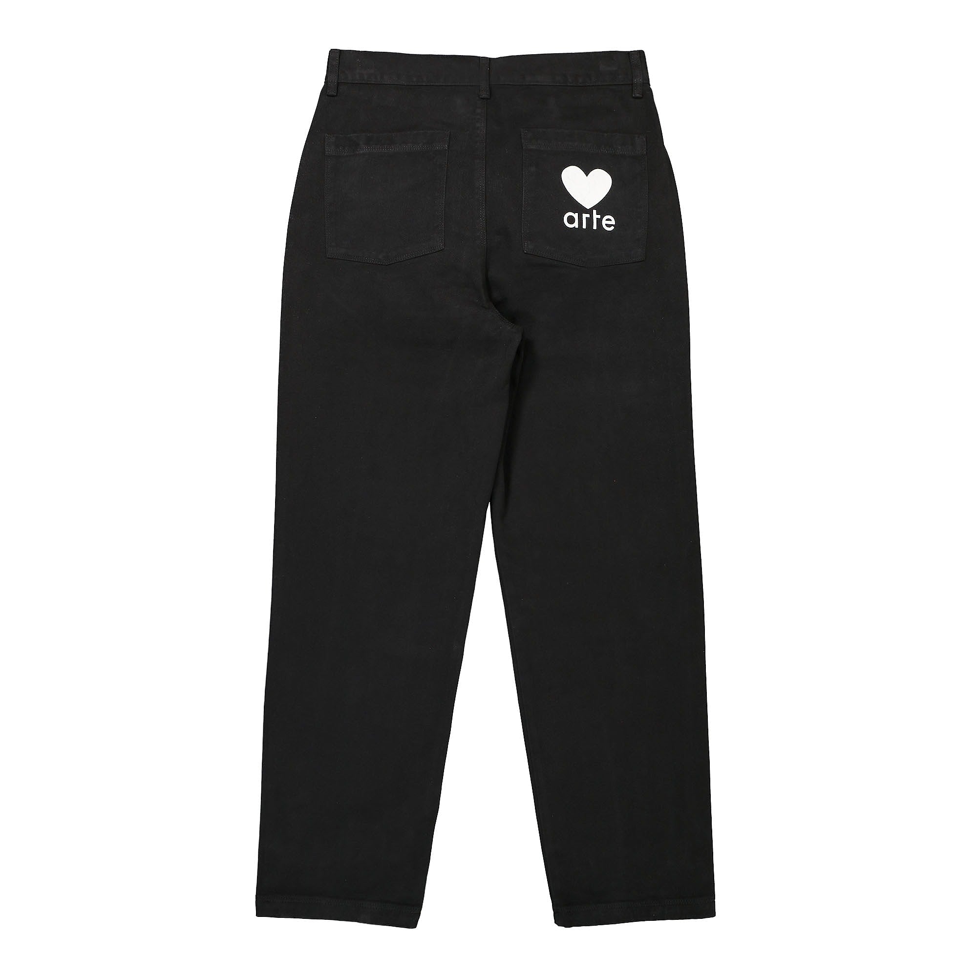 Arte Antwerp Porter Heart Pocket Pants Black Casual Pants Material | Overkill