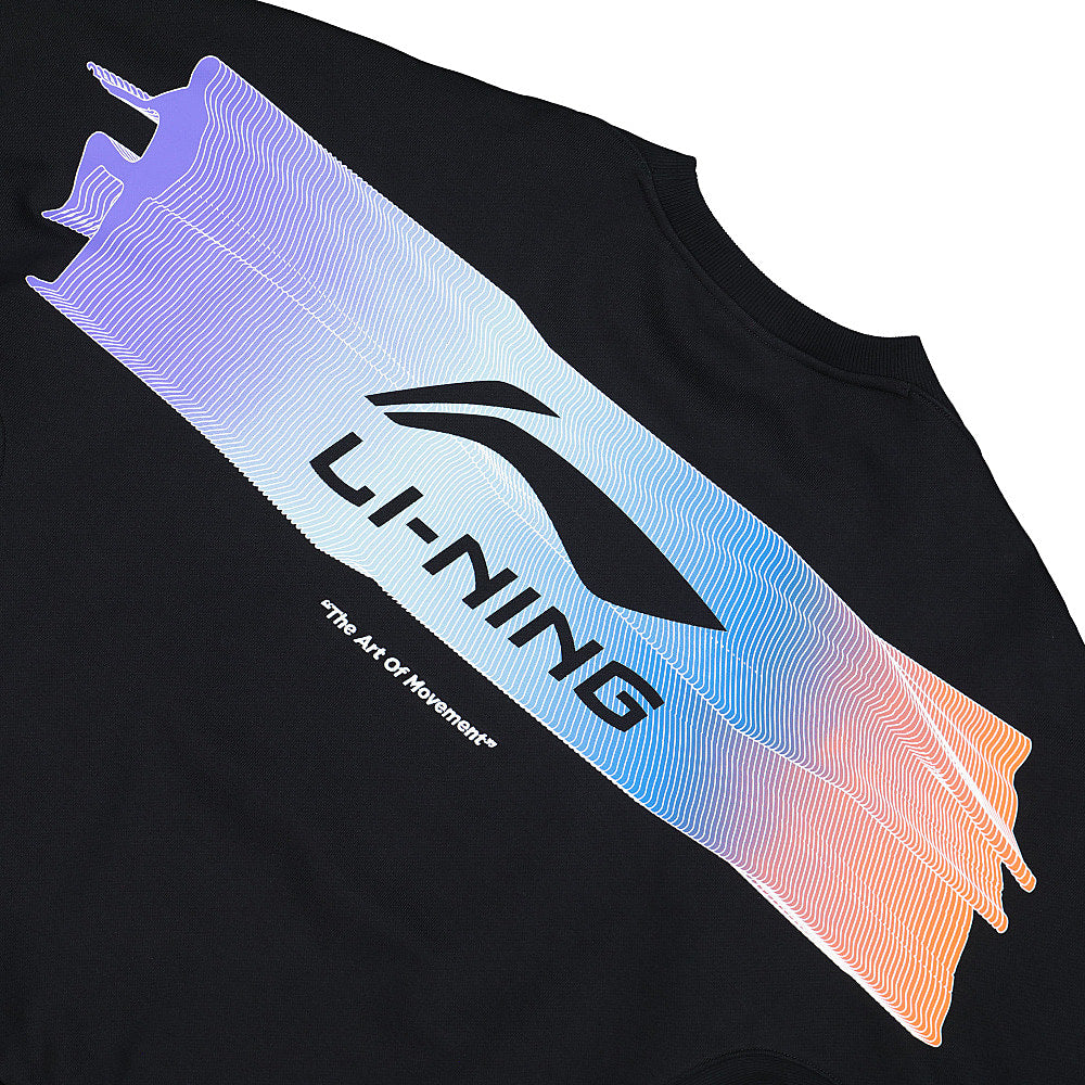 Li-Ning Knit Crew Black Sweatshirts Detail view 1 | Overkill