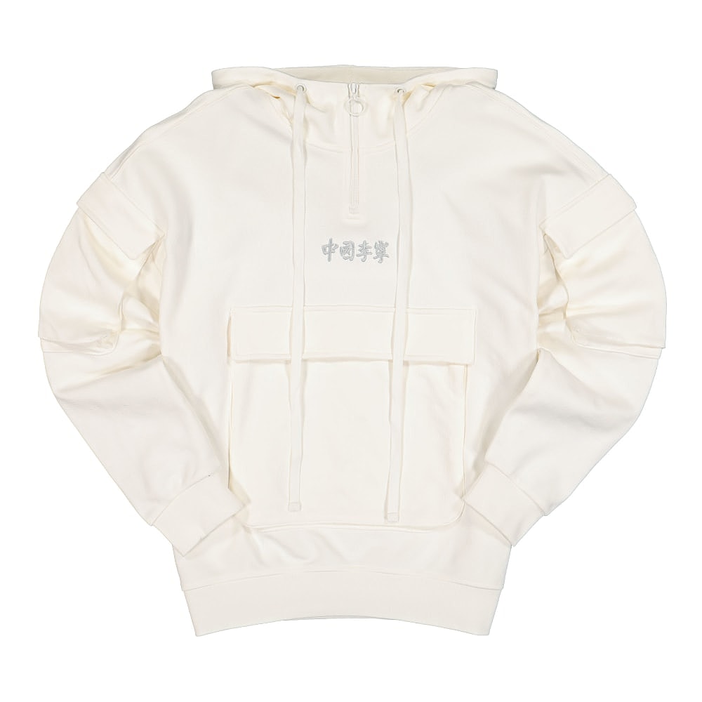 Li-Ning Knit Hoodie White Hoodies AWDR221-2K | Overkill