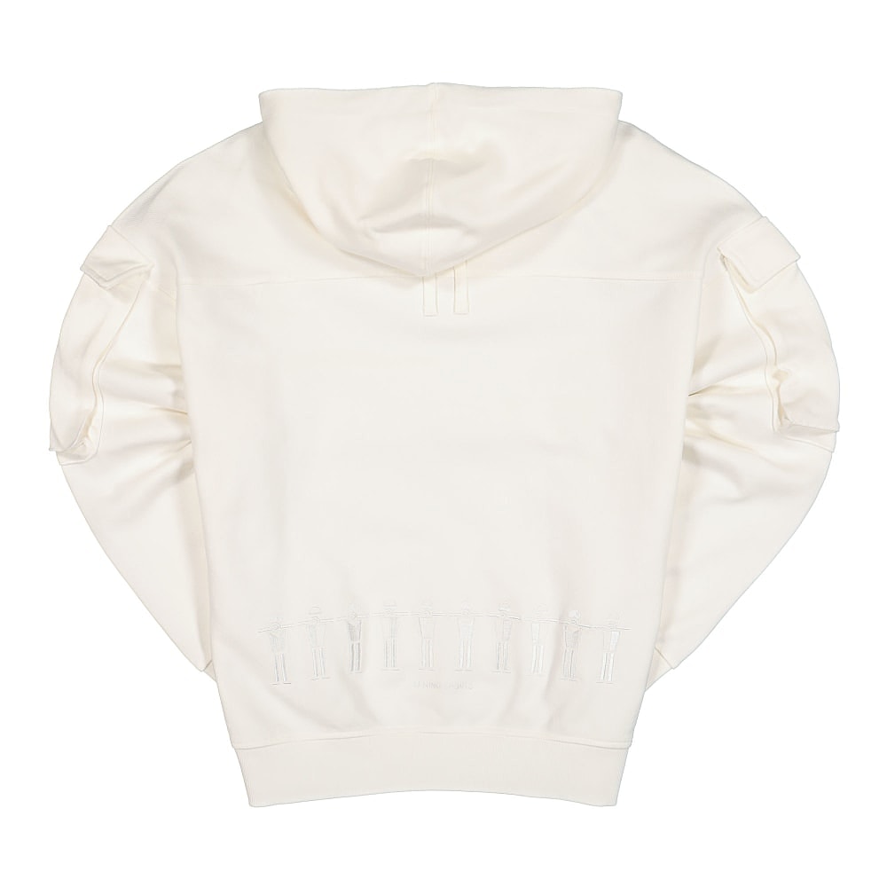 Li-Ning Knit Hoodie White Hoodies Material | Overkill