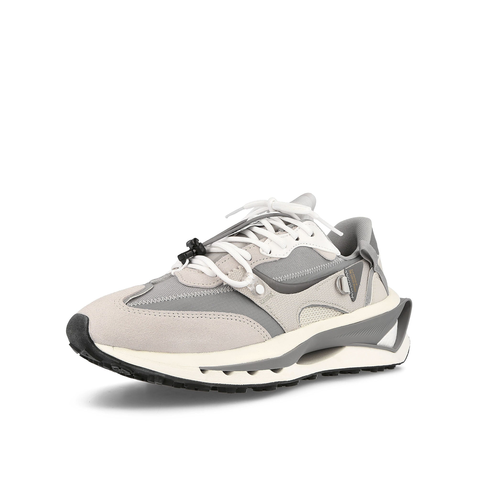 Li-Ning Cosmos Premium Antarctic Grey Sneakers Close Up | Overkill