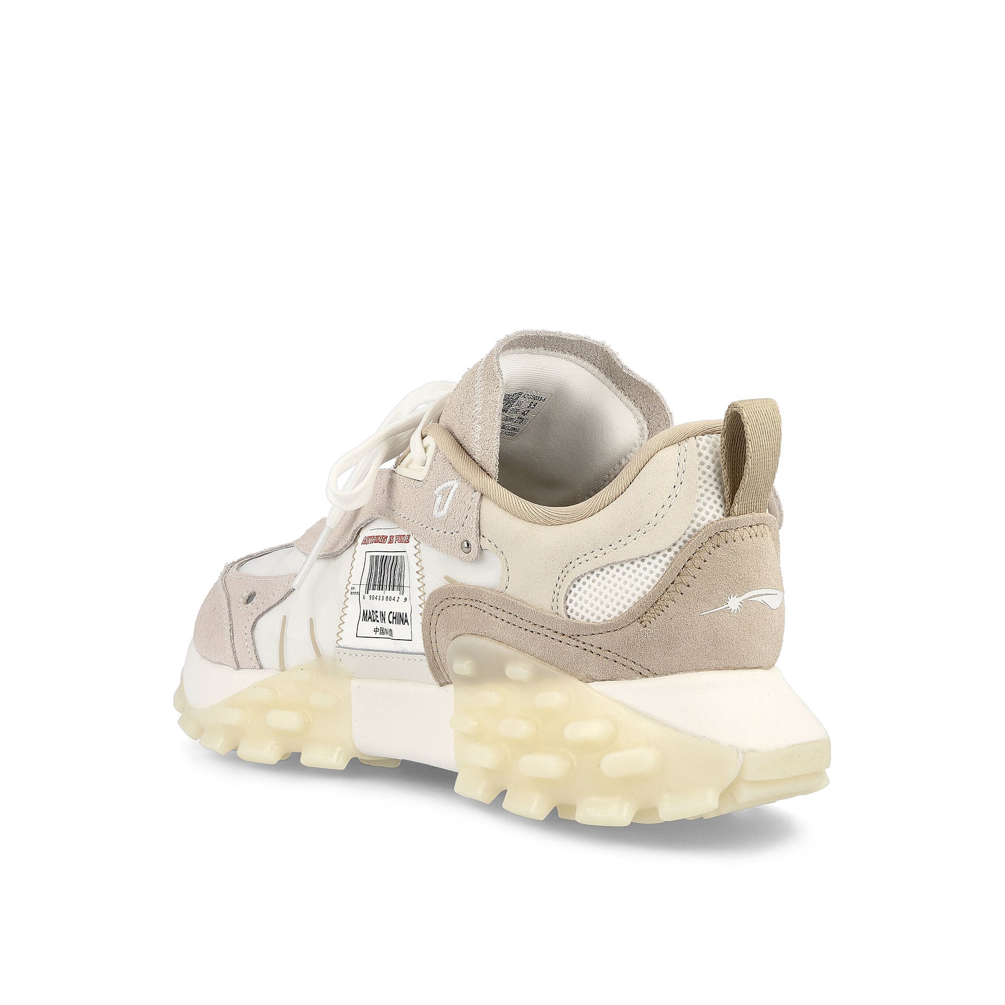 Li-Ning Overload Bright White Low Top Sneakers Material | Overkill