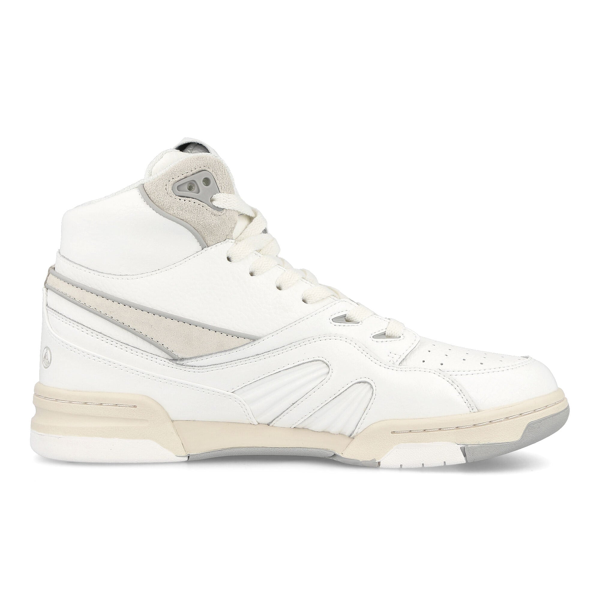 Li-Ning 937 Deluxe Hi Bright White High Top Sneakers Silhouette | Overkill