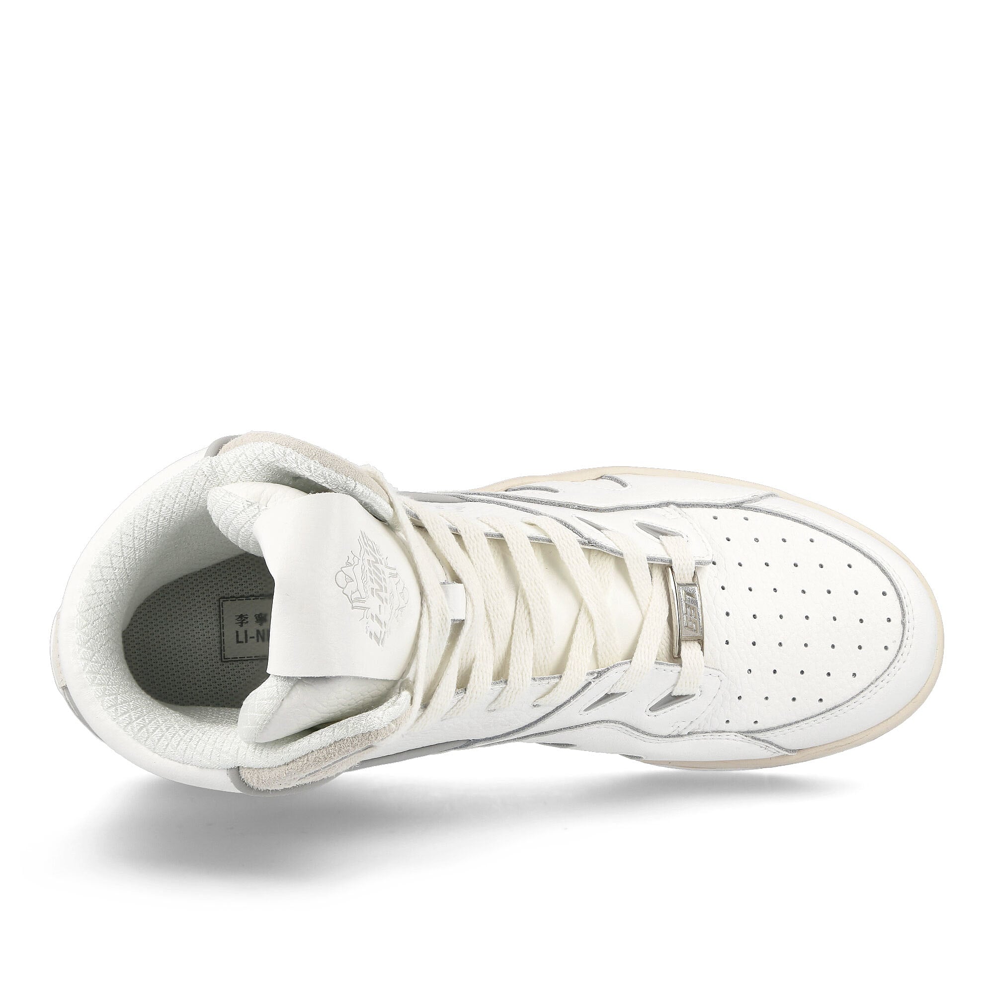 Li-Ning 937 Deluxe Hi Bright White High Top Sneakers Detailfoto | Overkill