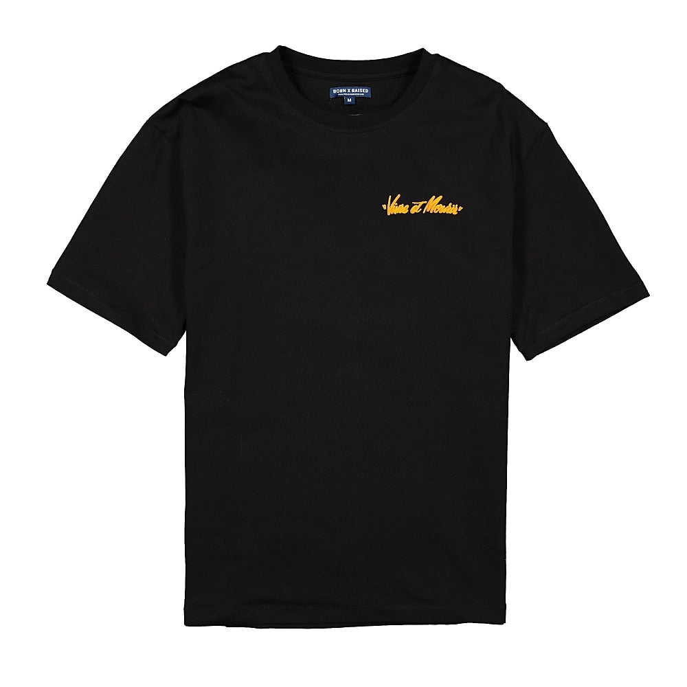 Born X Raised Vivre et Mourir Oversized Tee Black T-Shirts B0010BTEE | Overkill