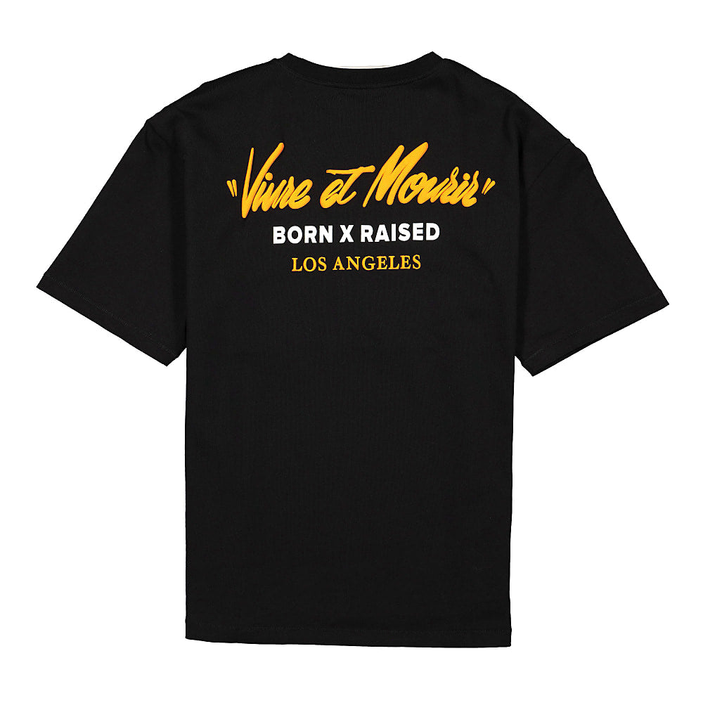Born X Raised Vivre et Mourir Oversized Tee Black T-Shirts Material | Overkill