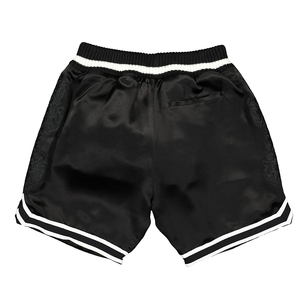 Born X Raised Sateen Basketball Shorts Black Shorts Material | Overkill