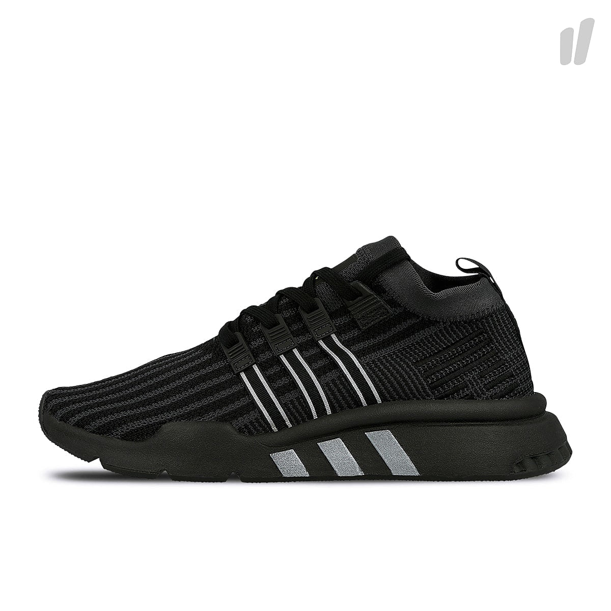 adidas eqt support mid adv primeknit Core Black / Carbon / Solar Yellow Sneakers B37456 | Overkill