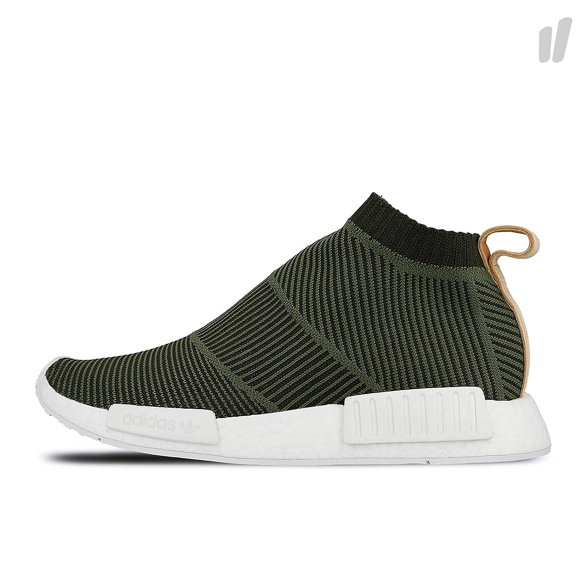 adidas nmd cs1 primeknit Night Cargo / Base Green / Footwear White Sneakers B37638 | Overkill