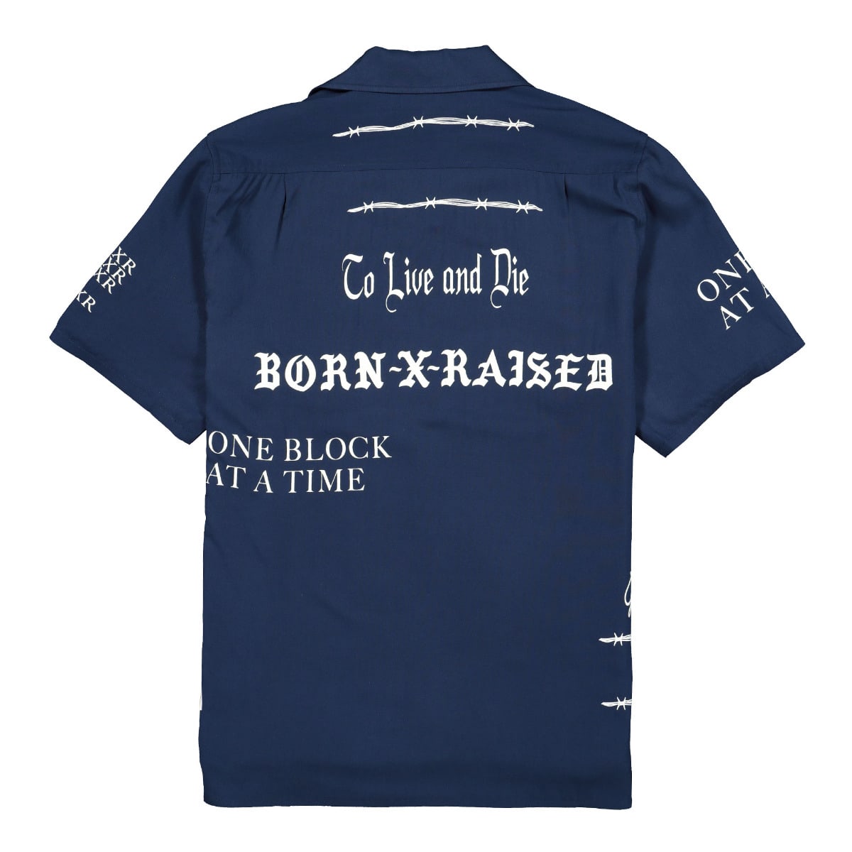 Born X Raised Eugene Shirt Blue Shirts Material | Overkill