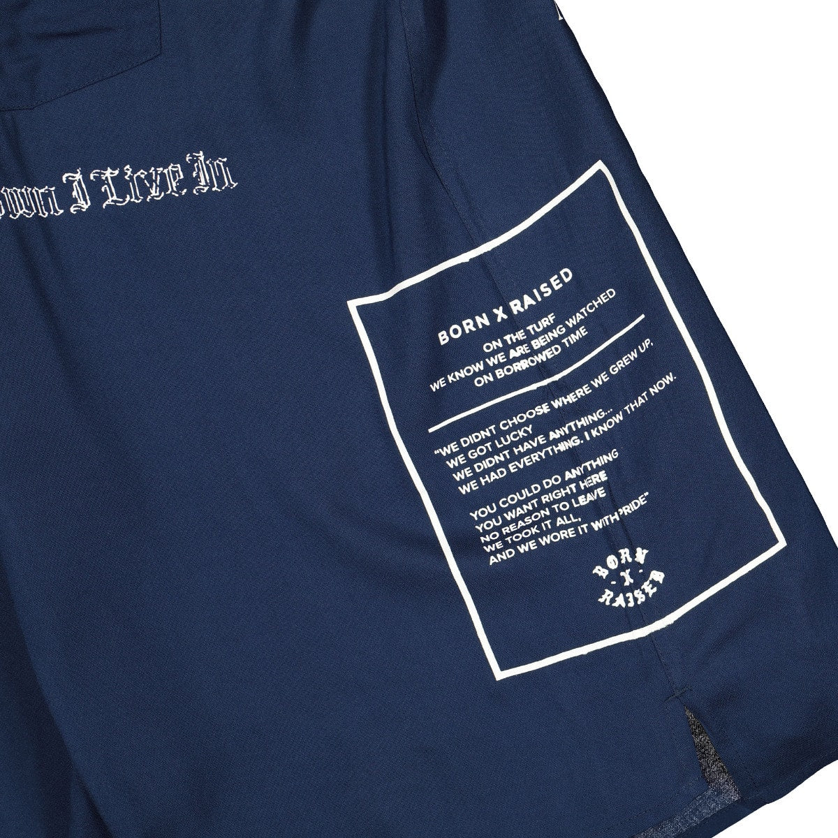 Born X Raised Eugene Shirt Blue Shirts Close-up | Overkill