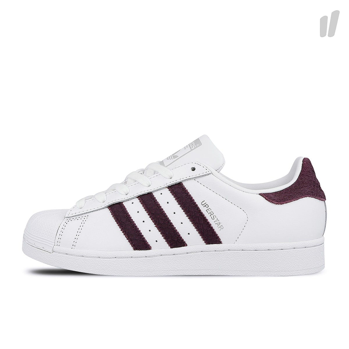 adidas wmns superstar Running White / Red Night / Silver Metallic B41510 | Overkill