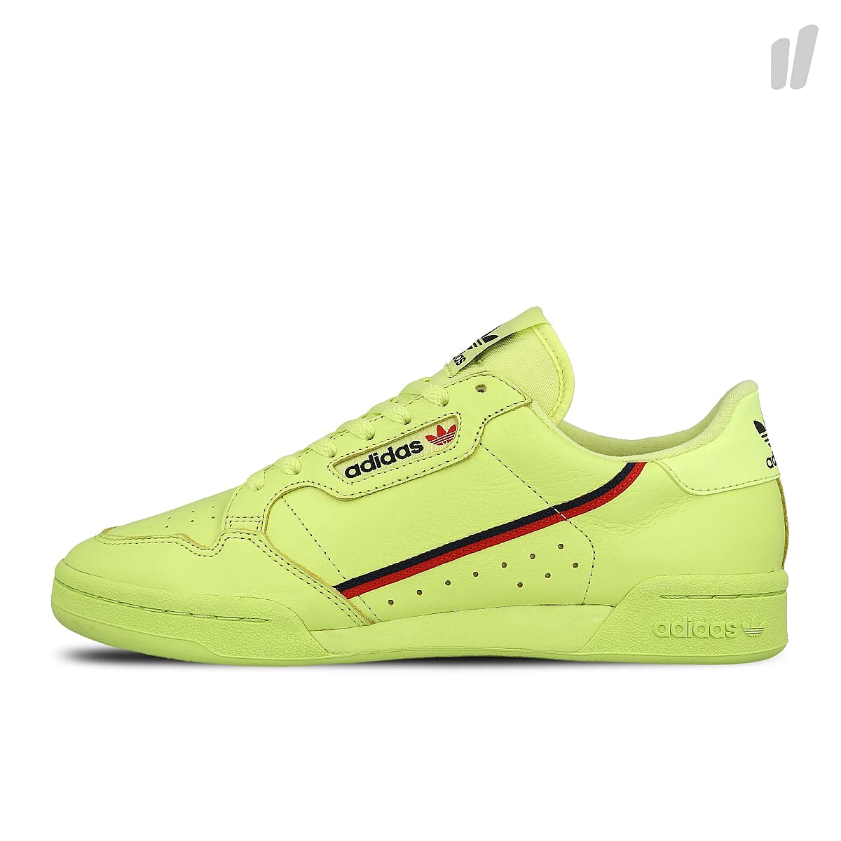 adidas continental 80 Semi Frozen Yellow-Scarlet-Collegiate Navy Sneakers B41675 | Overkill