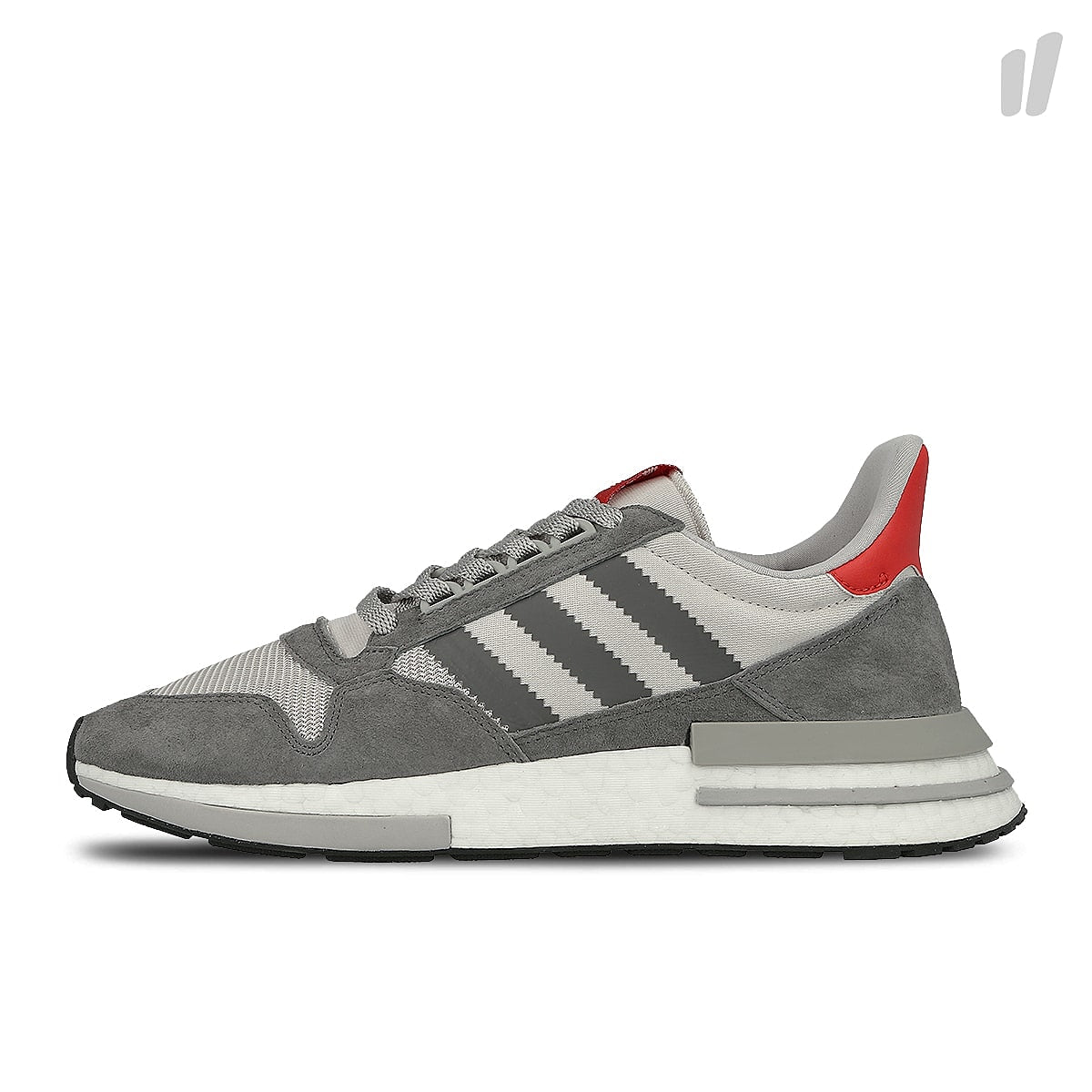 adidas zx 500 rm boost Grey Four / Footwear White / Scarlet Sneakers B42204 | Overkill