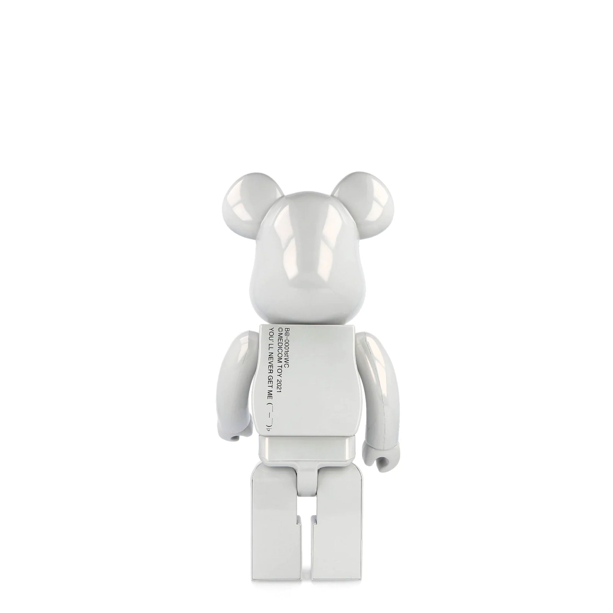 Medicom Be@rbrick 1st Model White Chrome 400% White Collectibles & Toys Material | Overkill