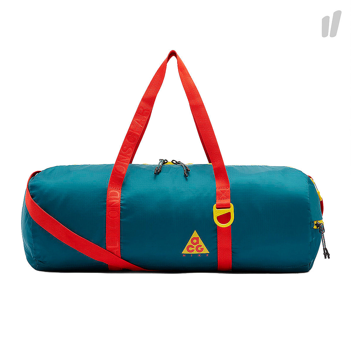 Nike ACG Packable Duff Geode Teal / Geode Teal / Habanero Red Duffle Bags BA5840 381 | Overkill