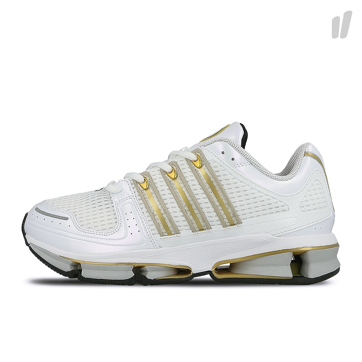 adidas a3 twinstrike Running White-Gold Metallic Low Top Sneakers BA7234 | Overkill