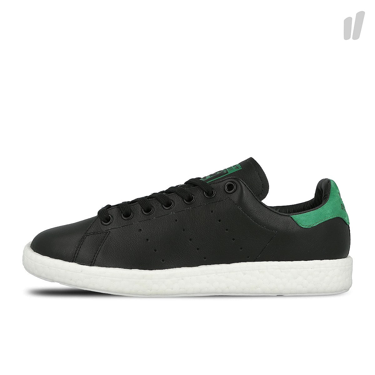 adidas stan smith boost Core Black-Core Black-Green Sneakers BB0009 | Overkill