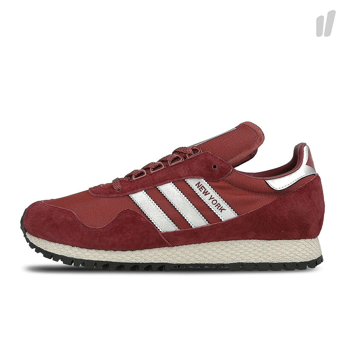 adidas new york Collegiate Burgundy-Matte Silver-Mystery Red Sneakers BB11889 | Overkill