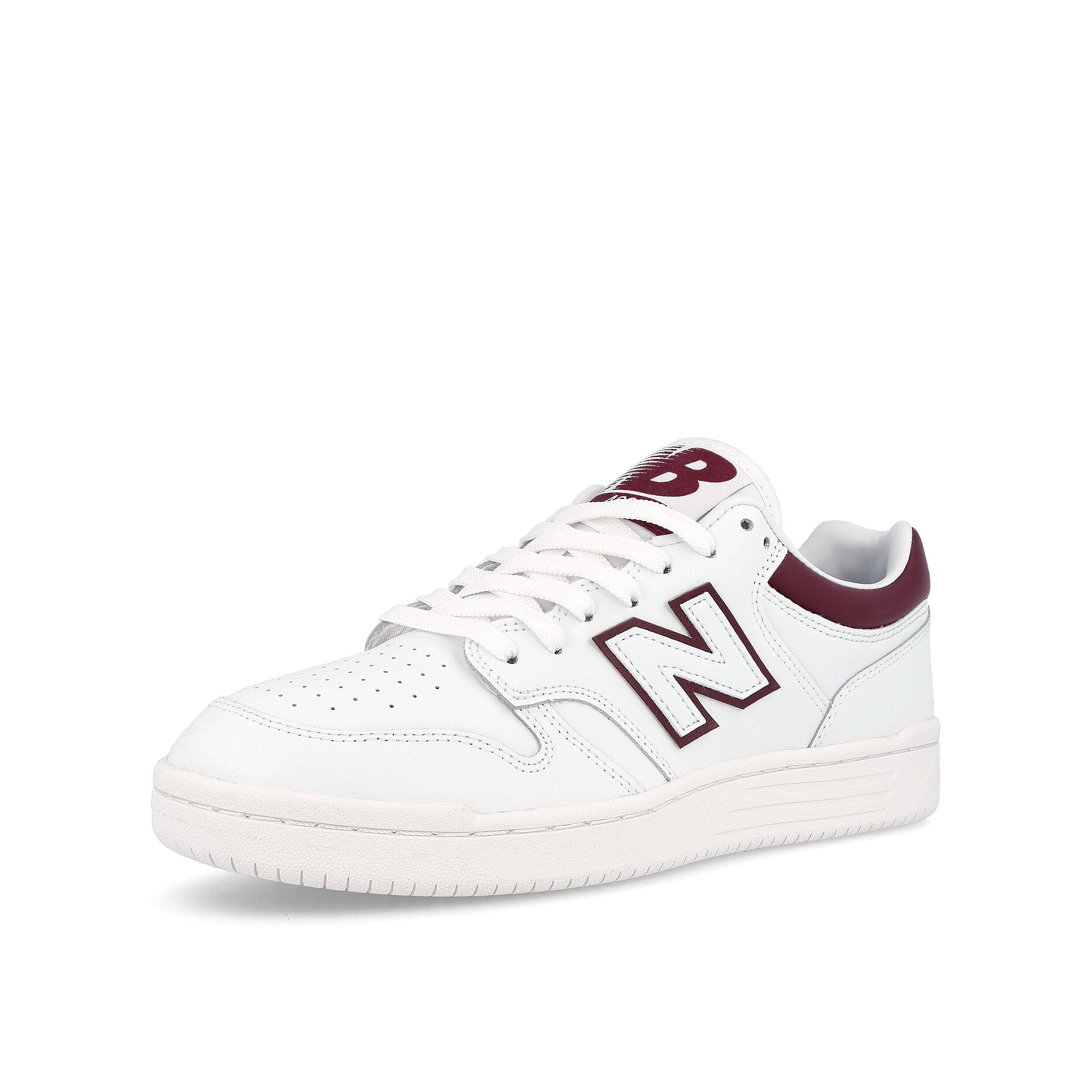 New Balance bb 480 ldb White / Burgundy Detailfoto | Overkill