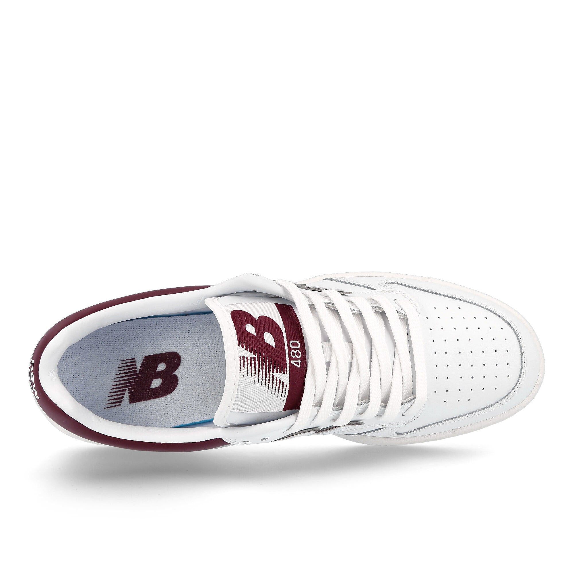 New Balance bb 480 ldb White / Burgundy Detail view 1 | Overkill