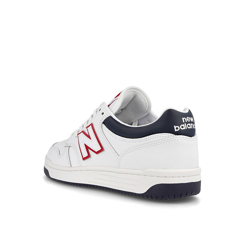 New Balance BB480LWG White-Red Low Top Sneakers Material | Overkill