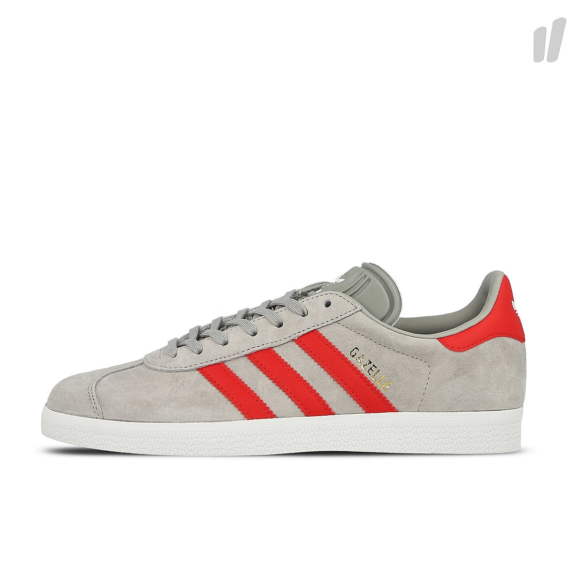 adidas gazelle Medium Grey Heather Solid Grey / Scarlet / Running White Sneakers BB5257 | Overkill