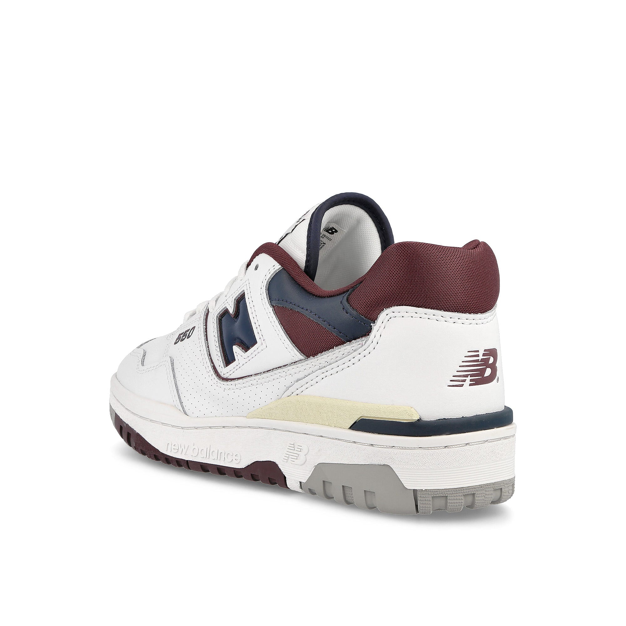New Balance BB550NCD White-Burgundy Sneakers Material | Overkill