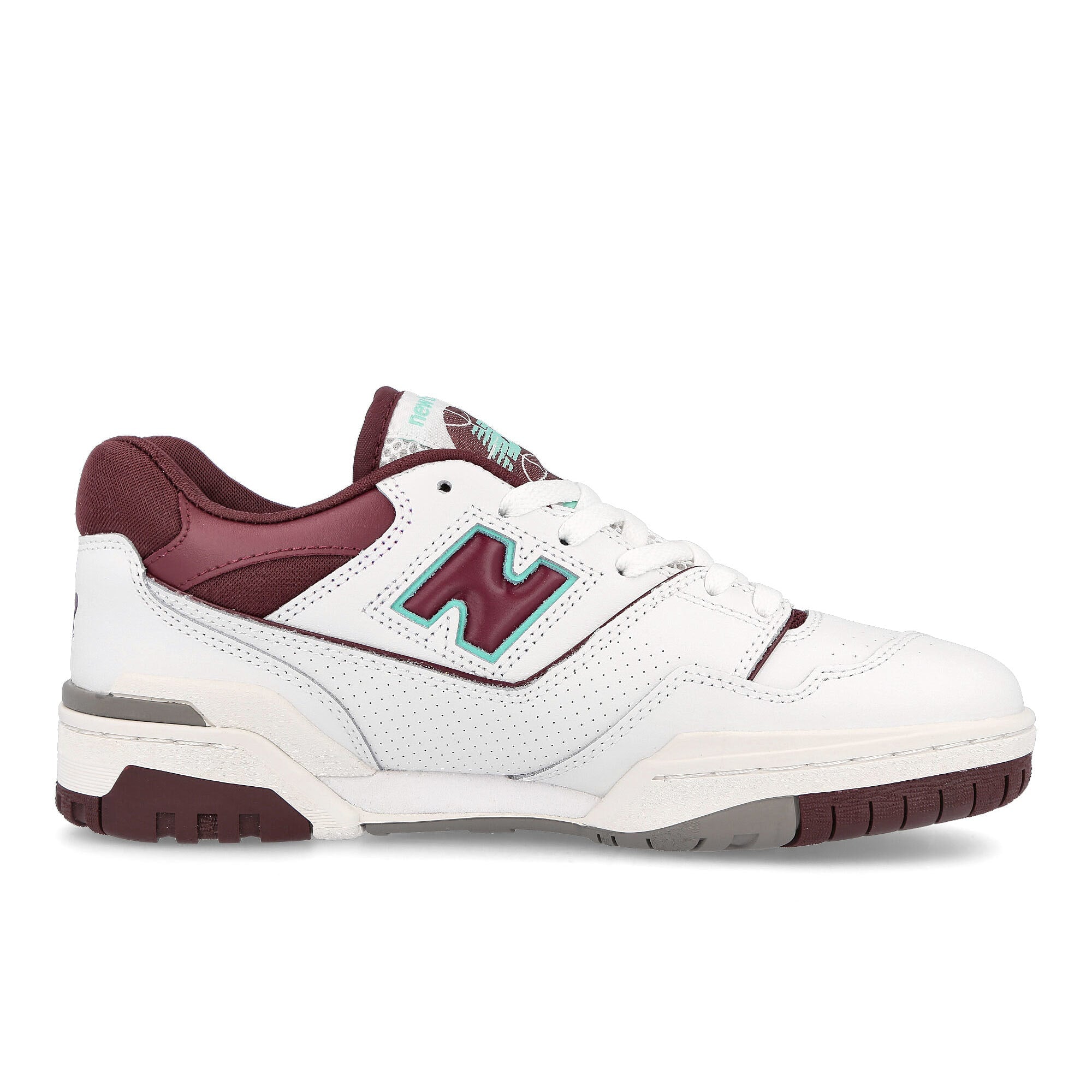 New Balance bb550wbg Burgundy / White Low Top Sneakers Silhouette | Overkill